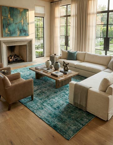 8' 8 x 12' 2 Hand Knotted Ultra Vintage Persian Wool Rug