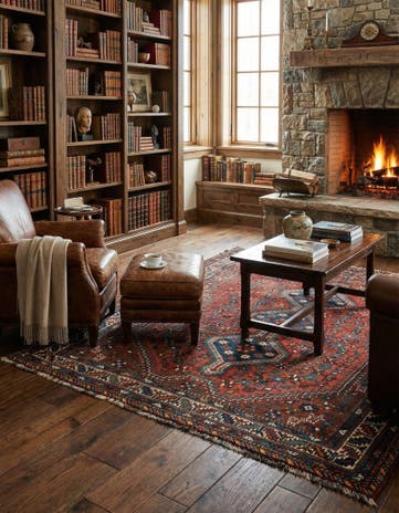 5' 1 x 6' 4 Ghashghai Wool Rug