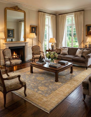 6' 9 x 9' 9 Ziegler Wool Rug