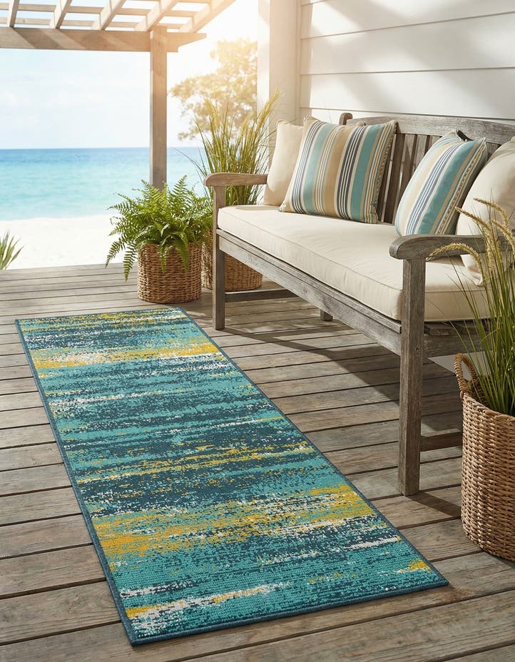 2' x 6' Easy-Clean Coastal Indoor / Outdoo...