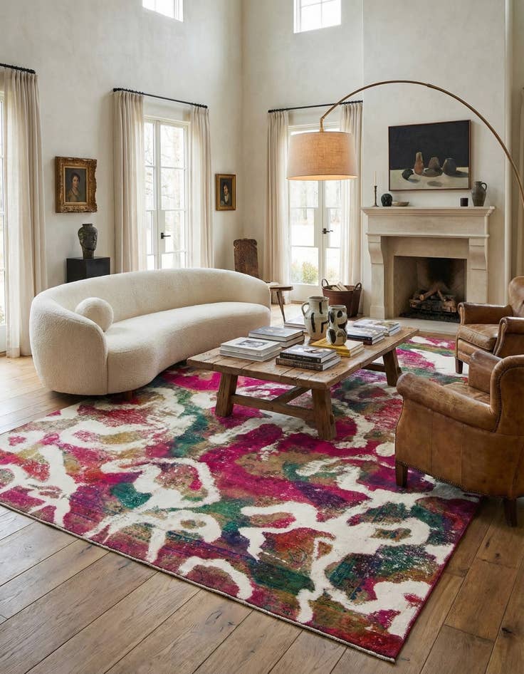 Detail image of 8' 2 x 11' 6  Hand Knotted Ultra Vintage Persian Wool Rug