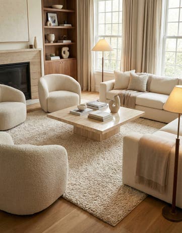 Taupe Haka Deluxe Shag Square Rug
