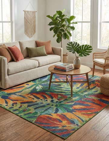 9' x 12' Easy-Clean Baja Indoor / Outdoor Rug