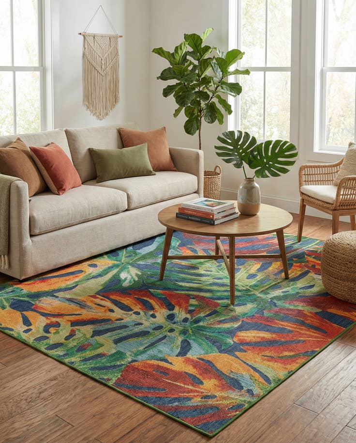 Detail image of 9' x 12' Easy-Clean Baja Indoor / Outdoor Rug