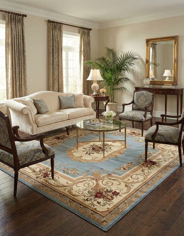 10' x 10' Classic Aubusson Square Rug