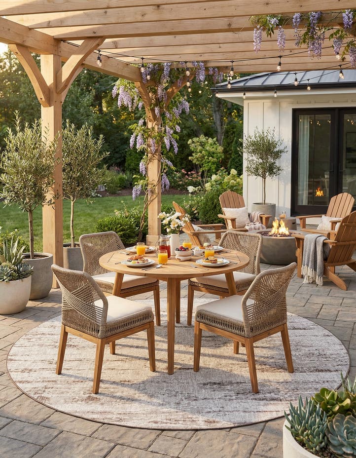 10' x 10' Easy-Clean Modern Indoor / Outdoor...