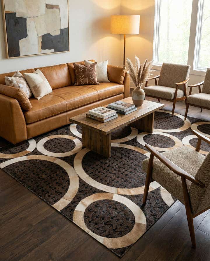 5' 1 x 7' 11 Cowhide - Patchwork Rug
