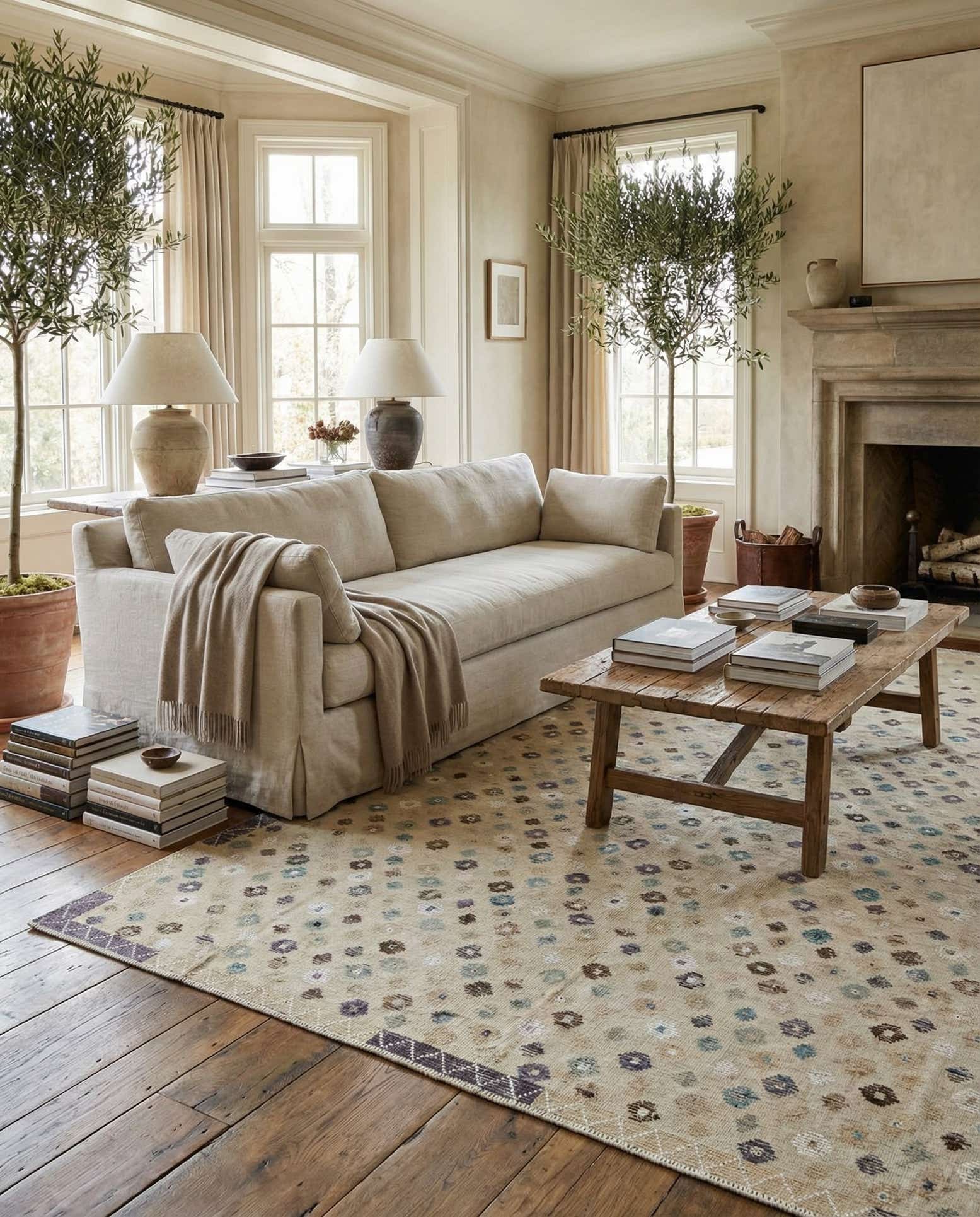 8' 10 x 12' Hand Knotted Darya Wool Rug
