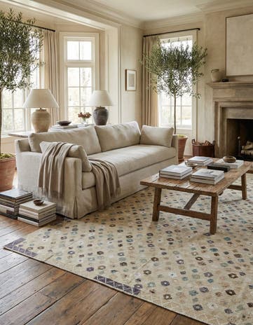 8' 10 x 12' Hand Knotted Darya Wool Rug