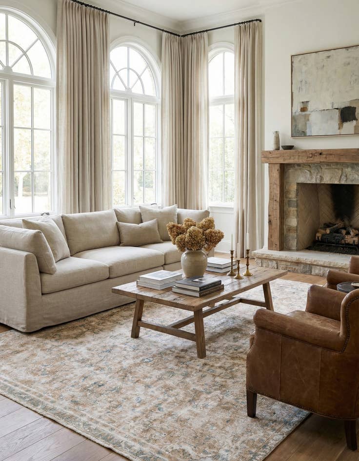 Detail image of  6' 9 x 9' 6  Hand Knotted Ultra Vintage Persian Wool Rug