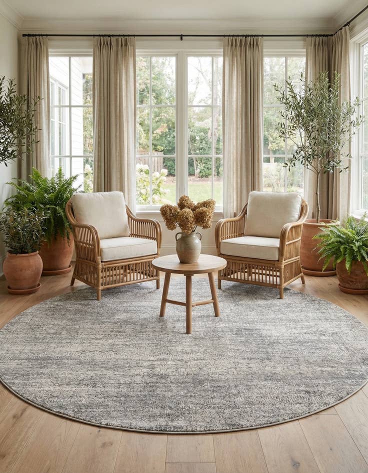 Detail image of 7' 10 x 7' 10 Finsbury Round Rug