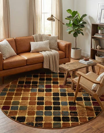 5' 3 x 5' 3 Cafe Round Rug