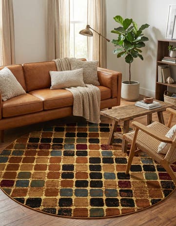 5' 3 x 5' 3 Cafe Round Rug