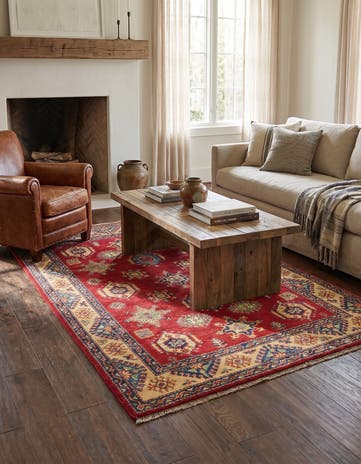 4' x 6' Hand Knotted Kazak Rug