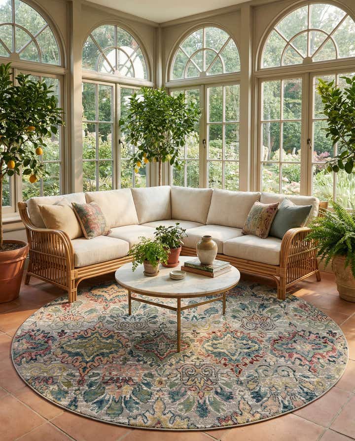 10' 2 x 10' 2 Charleston Round Rug