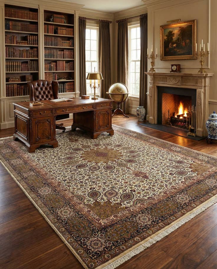 Detail image of 9' 9 x 13' 7 Tabriz Rug