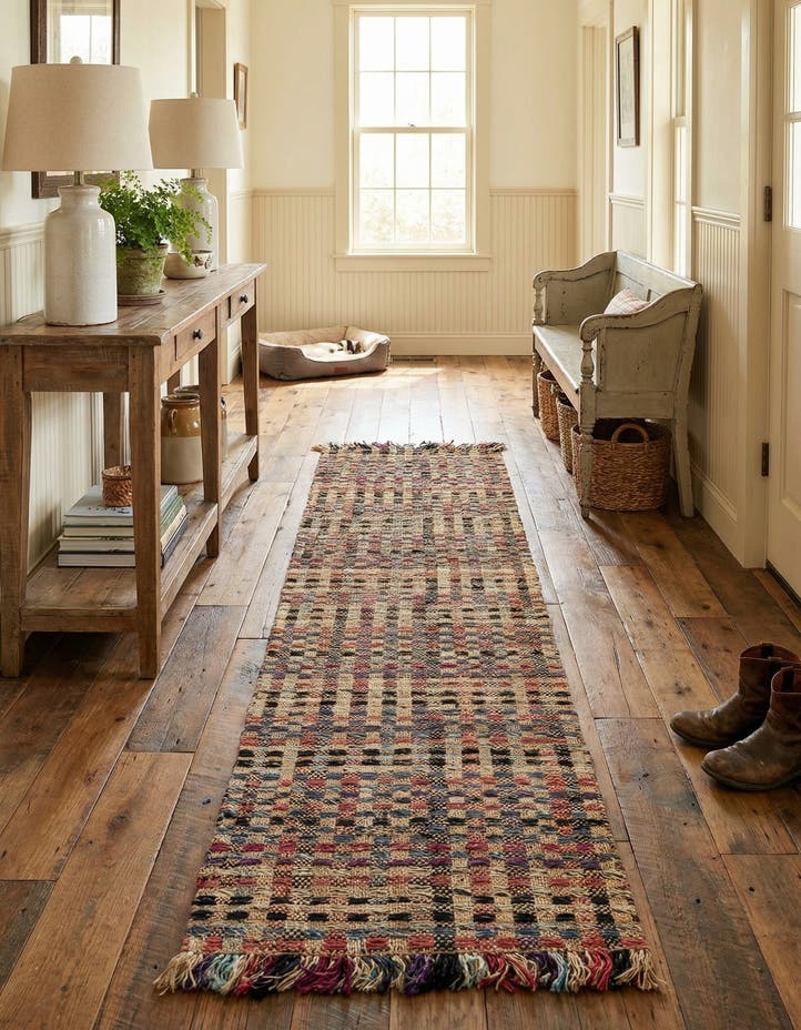 2' 7 x 12' Hand Woven Chunky Jute Runner Rug