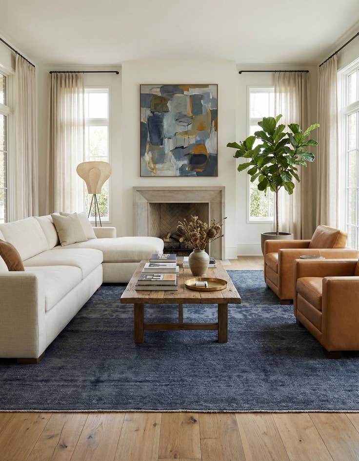 Detail image of 8' 2 x 10' 7  Hand Knotted Darya Wool Rug