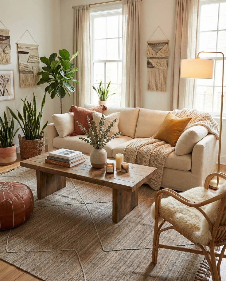 Detail image of 6' 6 x 7' Hand Knotted Moroccan Wool Square Rug