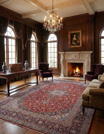 9' 10 x 13' 8 Kashan Rug