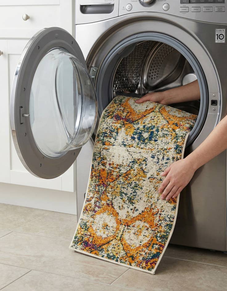 Detail image of 2' x 6' 7  Washable Alta Runner Rug