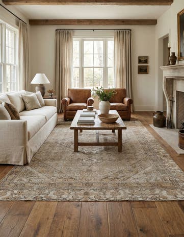 6' 3 x 9' 8 Hand Knotted Ultra Vintage Persian Wool Rug