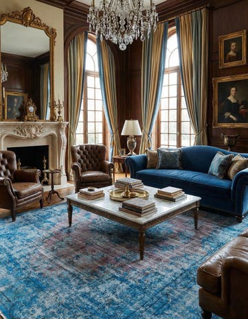 9' 9 x 13' Vintage Royal Wool Rug
