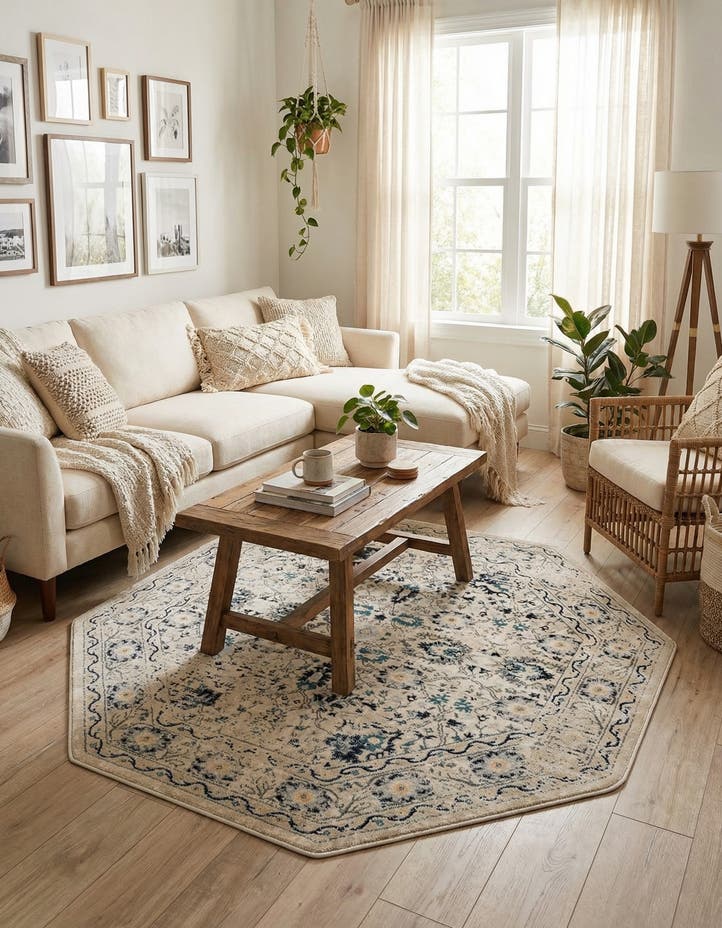 5' 3 x 5' 3 Dahlia Octagon Rug
