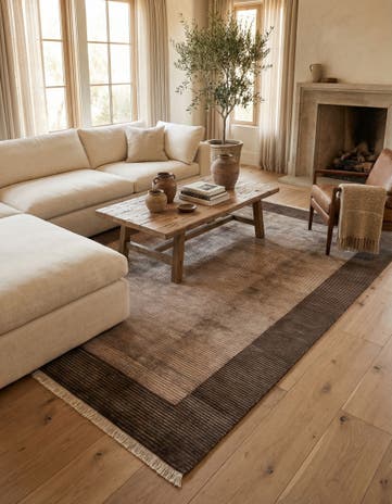6' 6 x 9' 10 Hand Knotted Darya Wool Rug