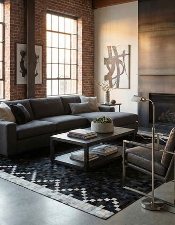 5' x 7' 11 Cowhide - Patchwork Rug