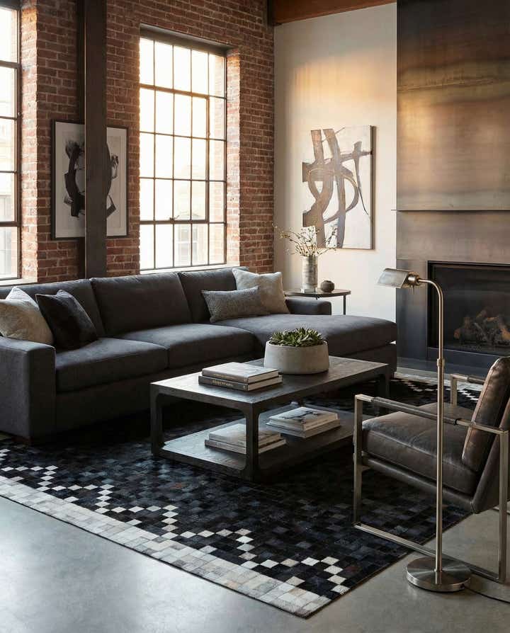 5' x 7' 11 Cowhide - Patchwork Rug