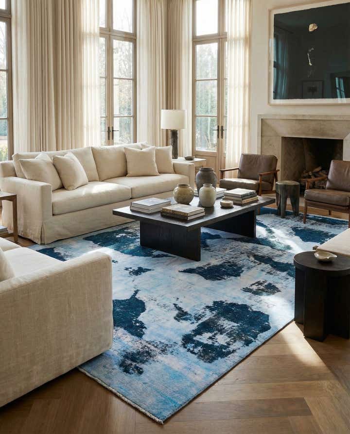 8' x 11' 5 Hand Knotted Ultra Vintage Persian Wool Rug
