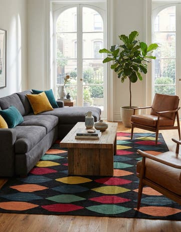 5' 8 x 7' 10 Hand Woven Kilim Modern Wool Rug