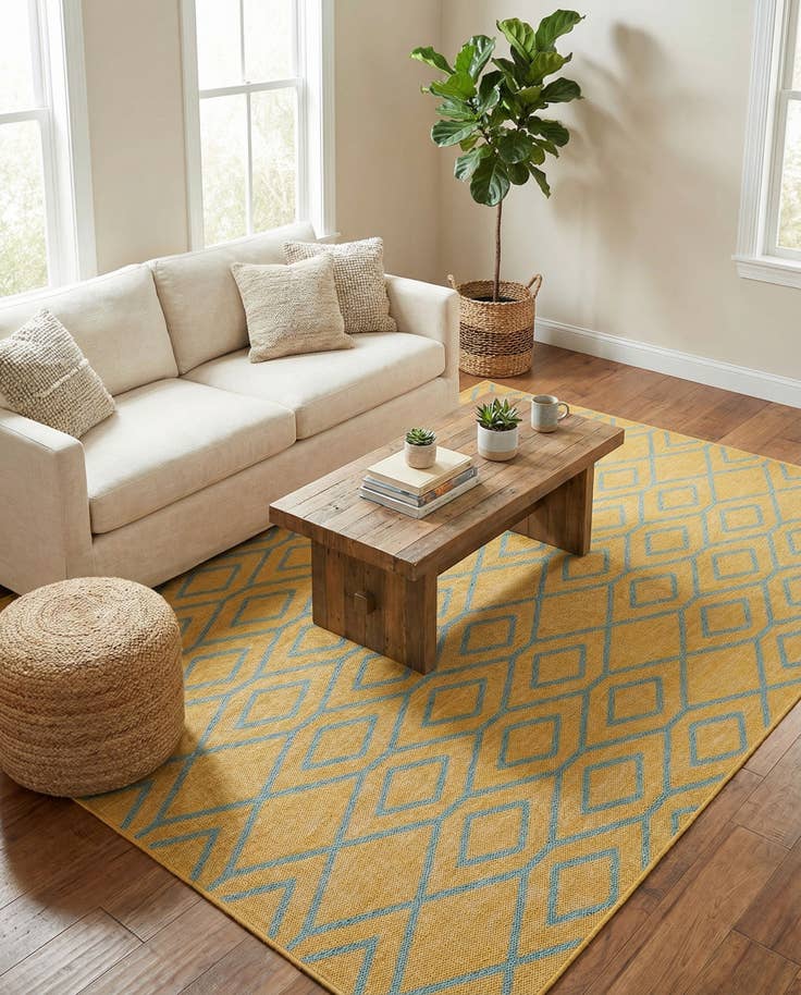 Detail image of 6' x 9' Easy-Clean Jill Zarin Turks and Caicos Indoor / Outdoor Rug