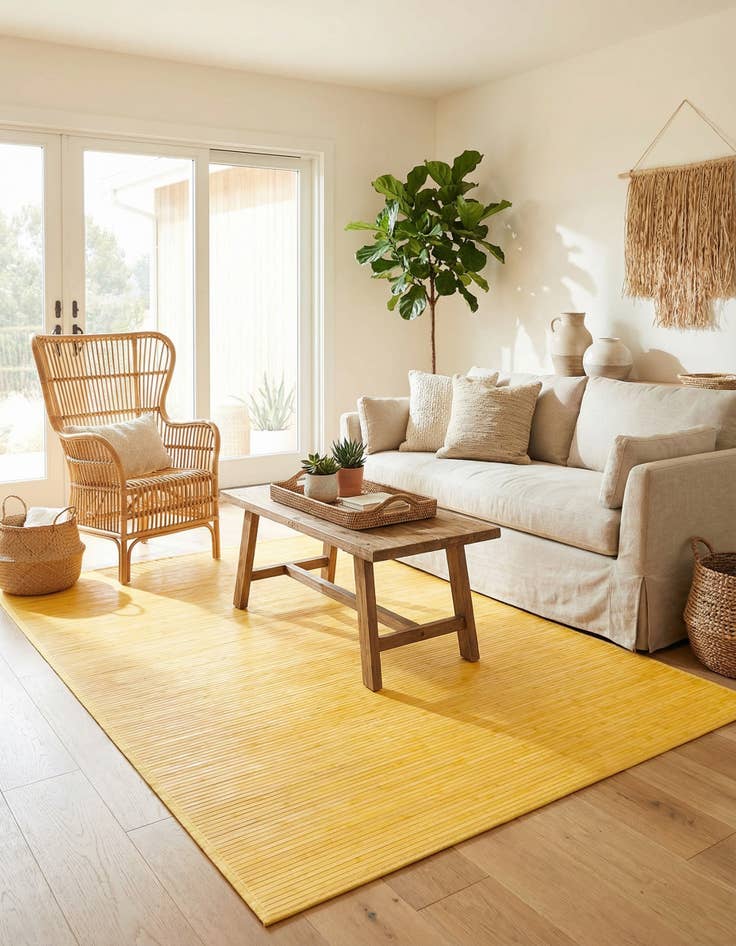 Detail image of 6' x 9' Bamboo Rug