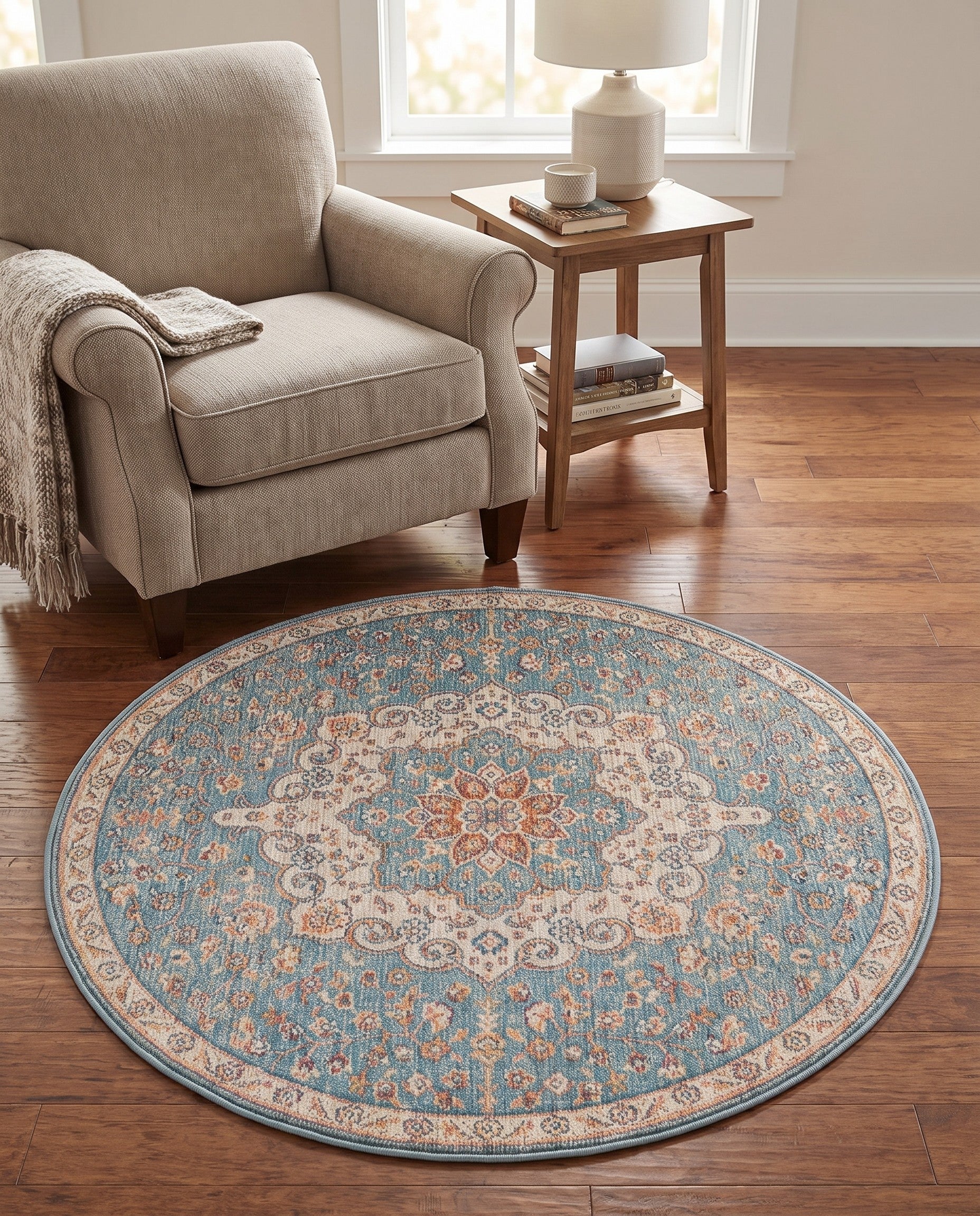 3' 3 x 3' 3 Newport Round Rug