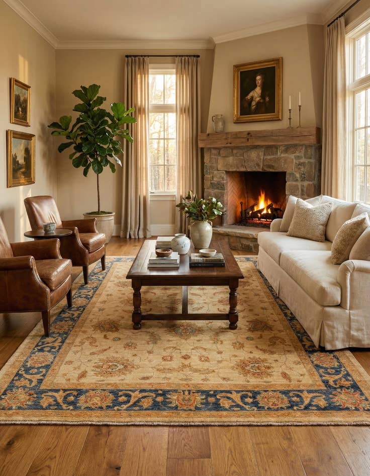 Detail image of 5' 8 x 7' 8 Ziegler Rug