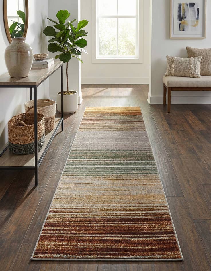 Detail image of  2' x 6'  Washable Modern Indoor / Outdoor Runner Rug