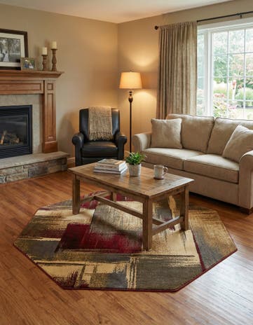 Cafe Octagon Rug