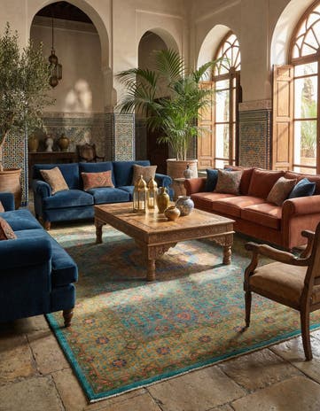 5' 10 x 7' 9 Mamluk Wool Rug