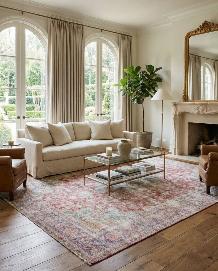 Detail image of 9' 10 x 12' 2 Hand Knotted Ultra Vintage Persian Wool Rug