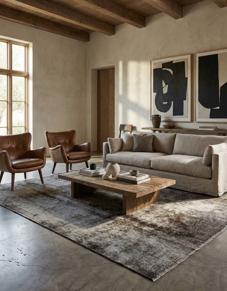 Detail image of 7' 1 x 10' 5 Vintage Wool Rug