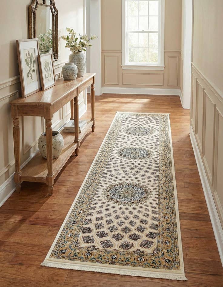 Detail image of 3' x 13' Nain Design Runner Rug