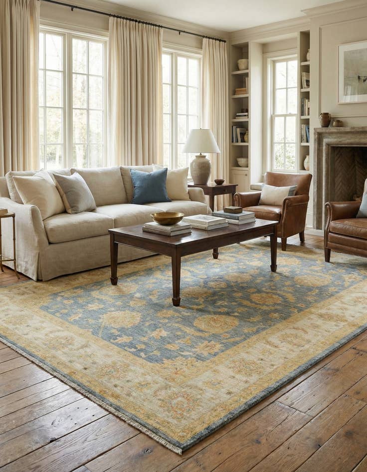 Detail image of 5' 9 x 7' 10 Kaizar Wool Rug