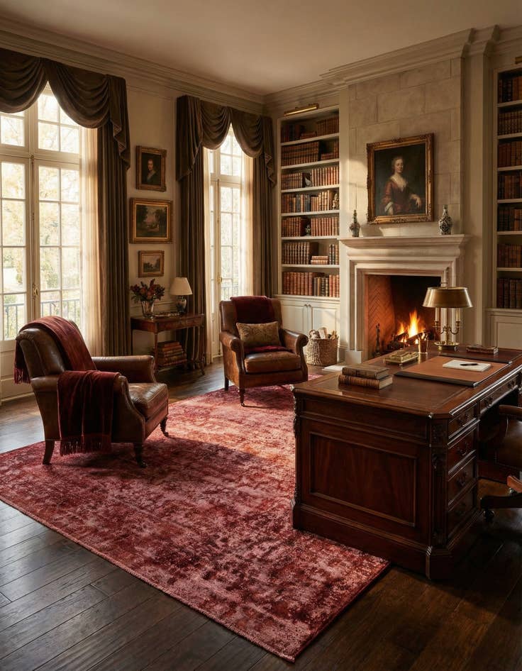 Detail image of 9' 8 x 12' 2 Vintage Royal Wool Rug