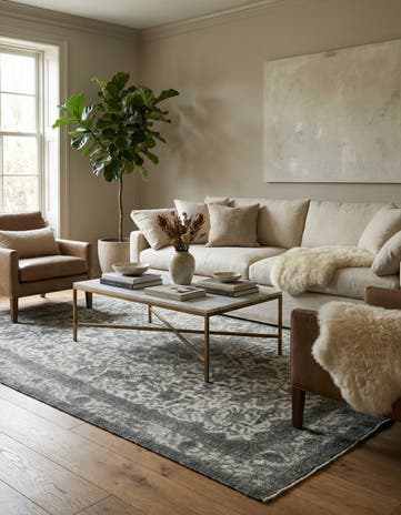 7' 8 x 10' 10 Hand Knotted Ultra Vintage Persian Wool Rug