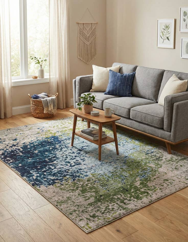 Detail image of 6' x 9'  Washable Casablanca Rug