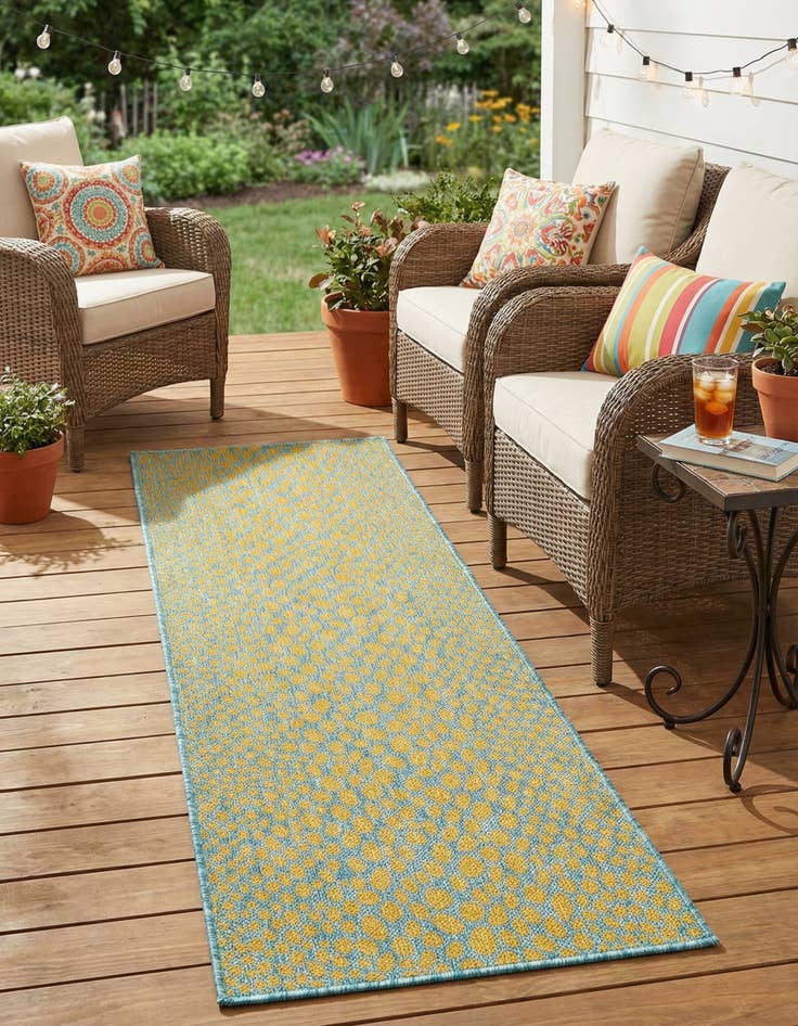 Detail image of 2' x 6' Easy-Clean Jill Zarin Cape Town Indoor / Outdoor Runner Rug