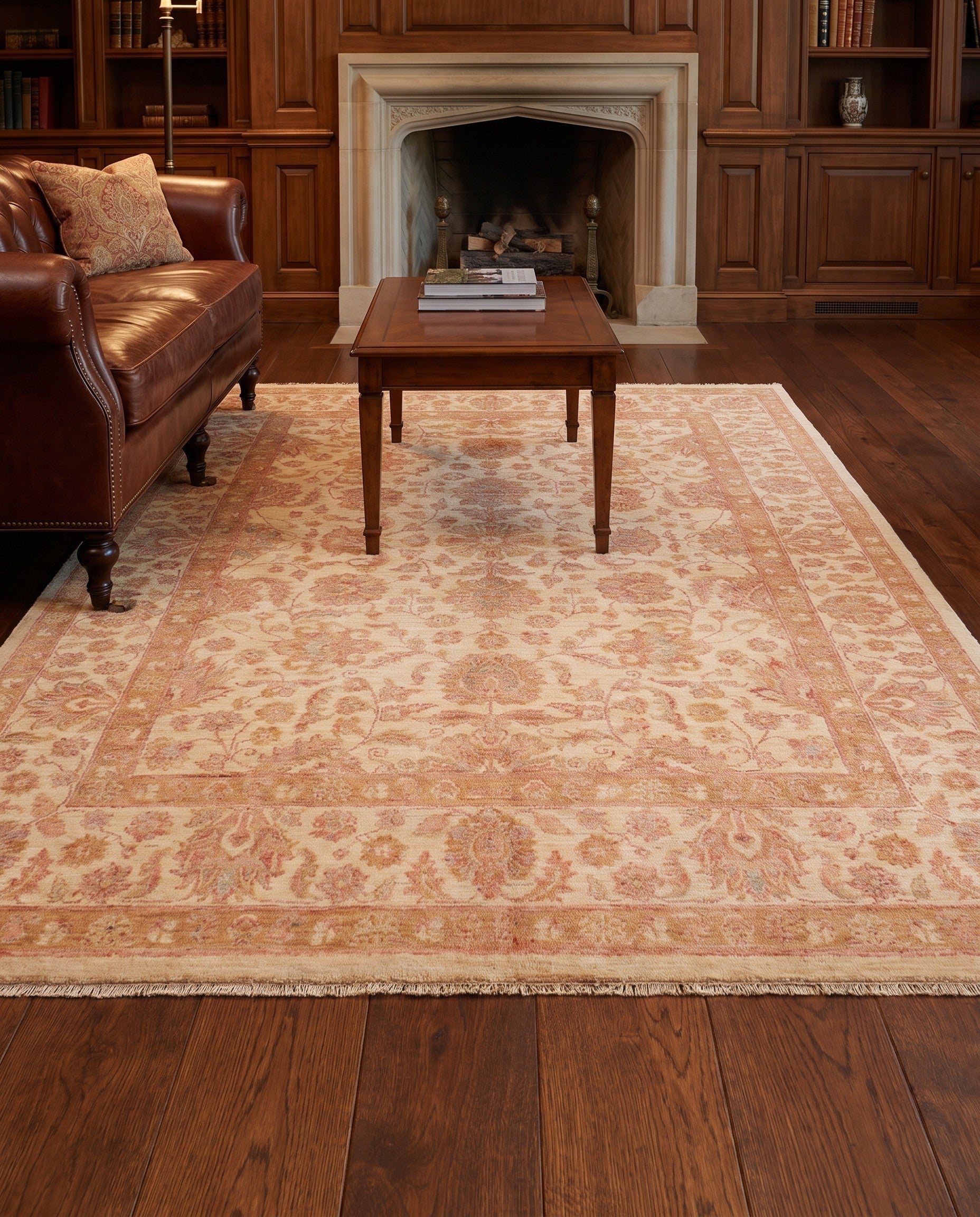 5' 7 x 7' 11 Hand Knotted Ziegler Rug