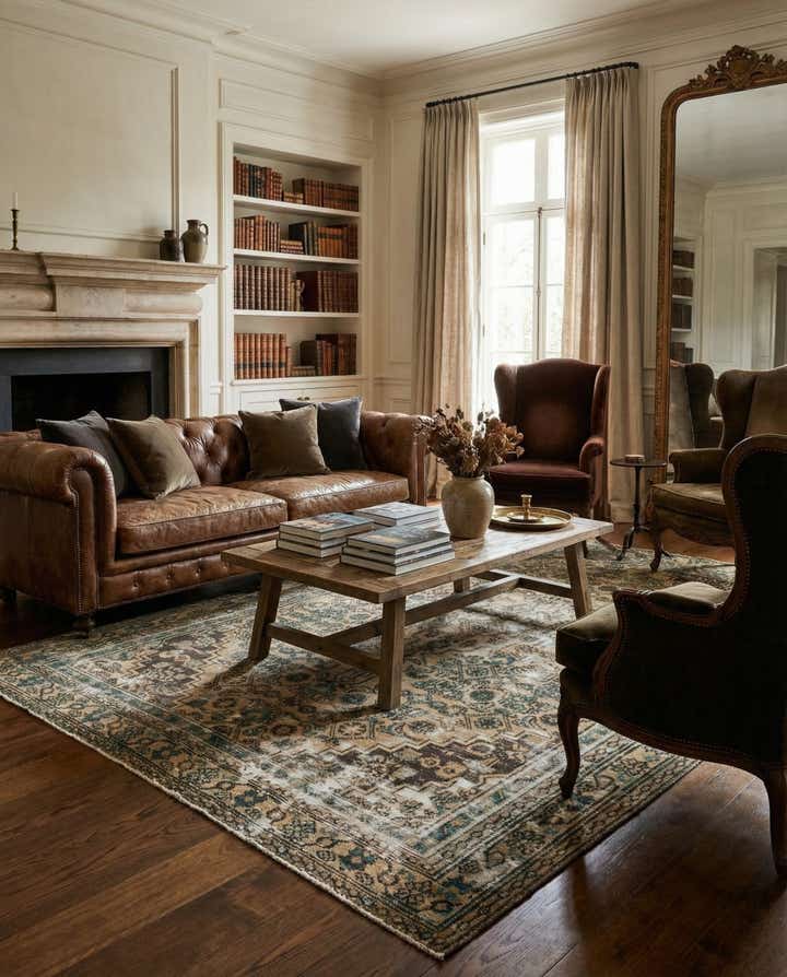 6' 2 x 9' 9 Hand Knotted Ultra Vintage Persian Wool Rug